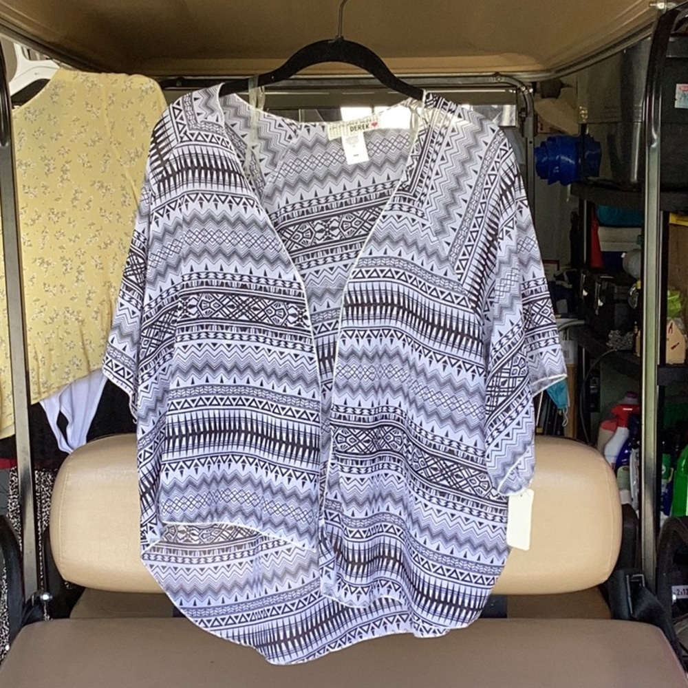 African style print blouse